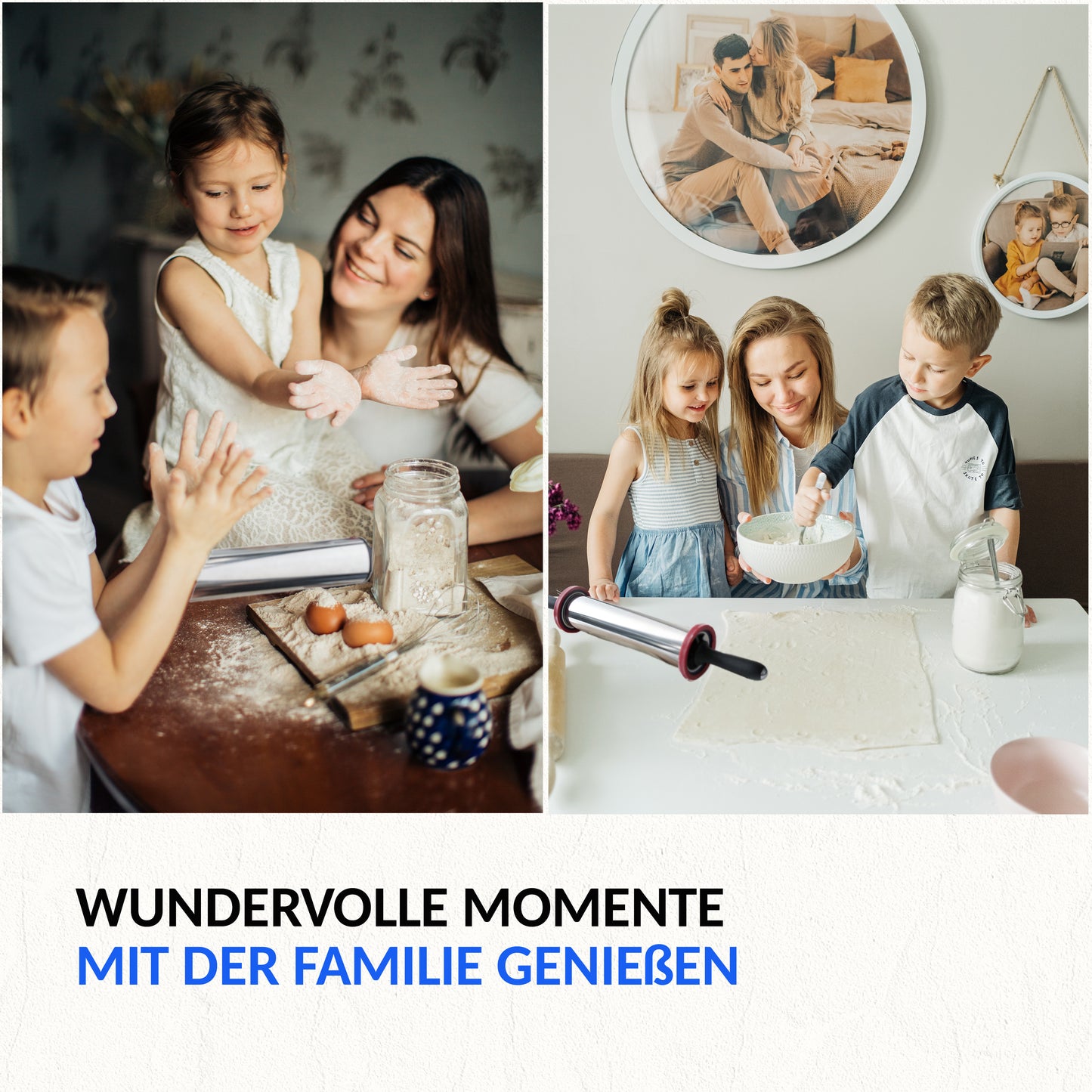 Premium Teigroller aus Edelstahl