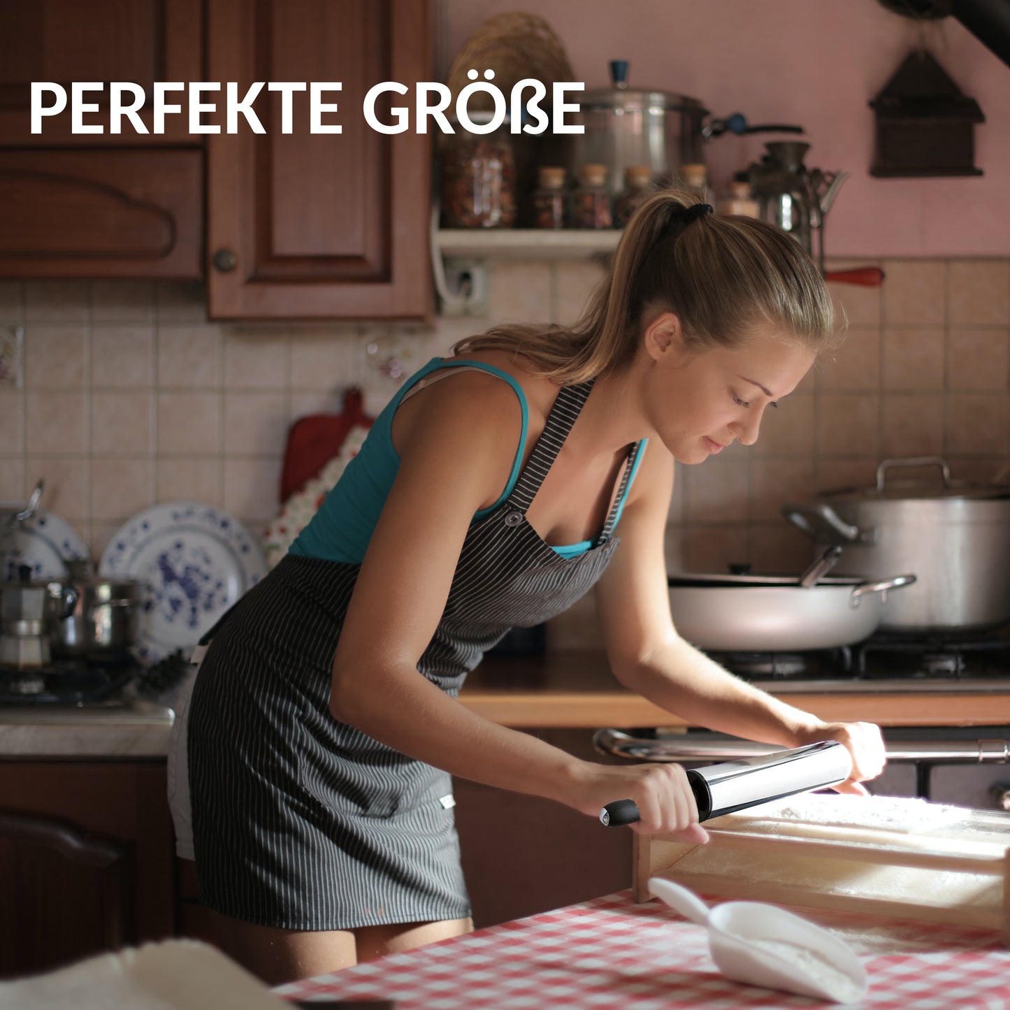 Premium Teigroller aus Edelstahl